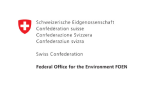 Swiss Confederation — Federal Office for the Environment FOEN