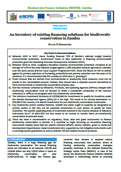 policy brief 2 Zambia