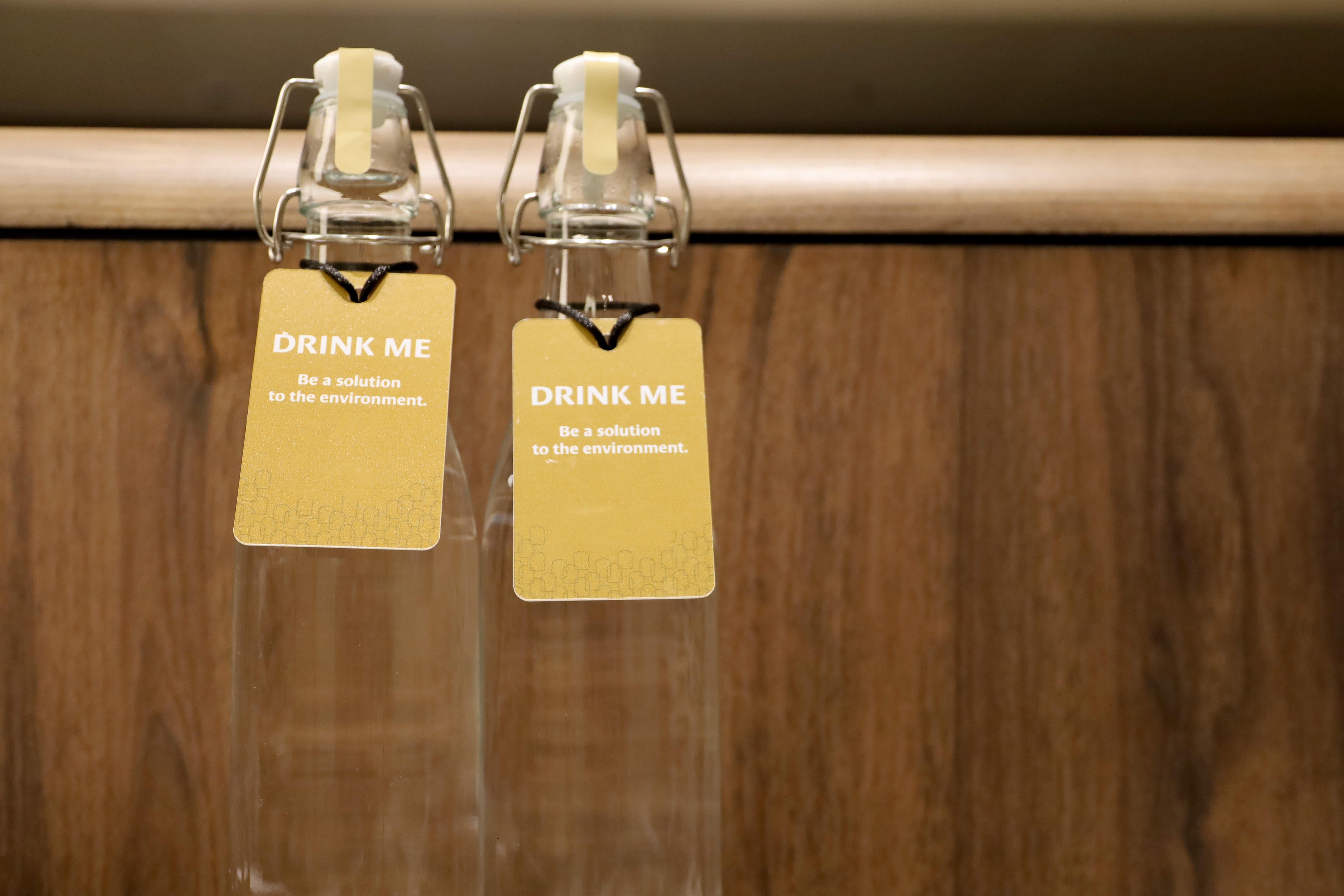 Photo: Environmental care practice aimed at minimizing the use of plastic bottles.