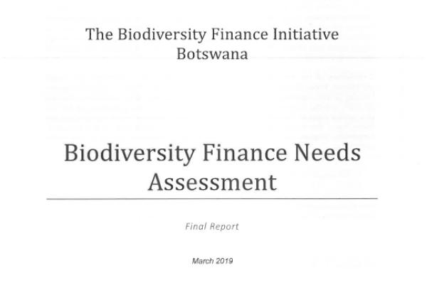 Botswana Finance Needs Assesment