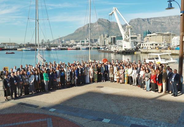 Developing environmental fundraising solutions. BIOFIN Regional Dialogue delegates from all over the globe gather at the grounds of the Table Bay Hotel in Cape Town held in South Africa. 