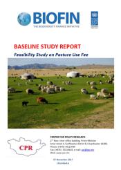 Feasibility Study on Pasture Use Fee - Baseline study report - Mongolia