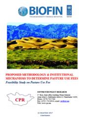 Feasibility Study on Pasture Use Fee - Mongolia 