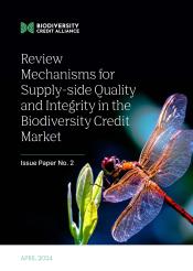 Biodiversity Credit Alliance's Issue Paper on Biodiversity Credit Market Integrity