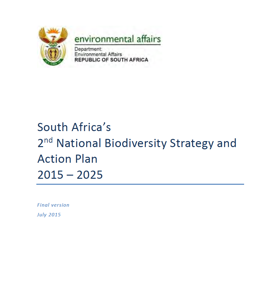 South Africa NBSAP 2015 – 2025