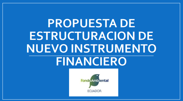 PROPUESTA DE ESTRUCTURACION DE NUEVO INSTRUMENTO FINANCIERO