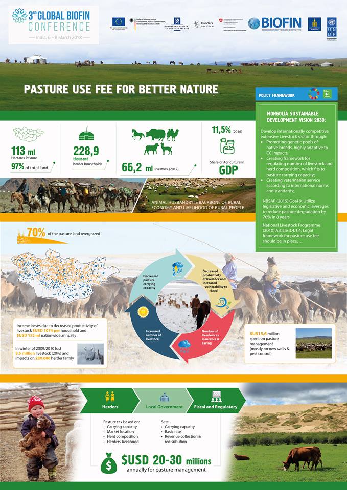 Mongolia: Finance Solutions Poster – BIOFIN 3rd Global Conference