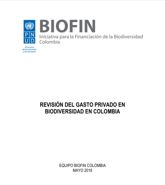 Gasto Privado en biodiversidad – Actualizado 2018