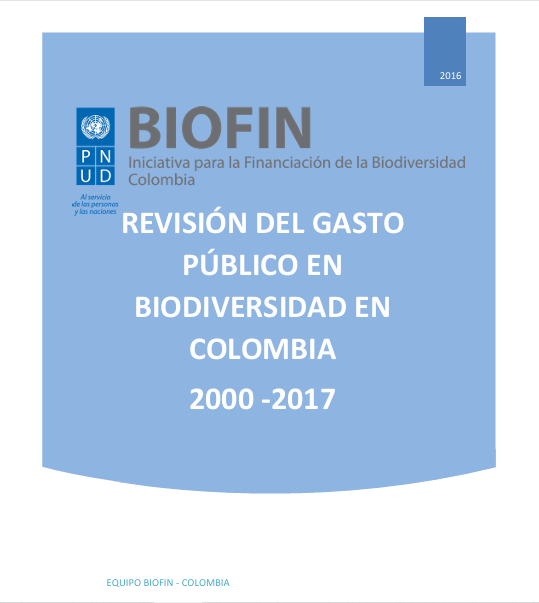 Gasto público en biodiversidad Actualizado 2017