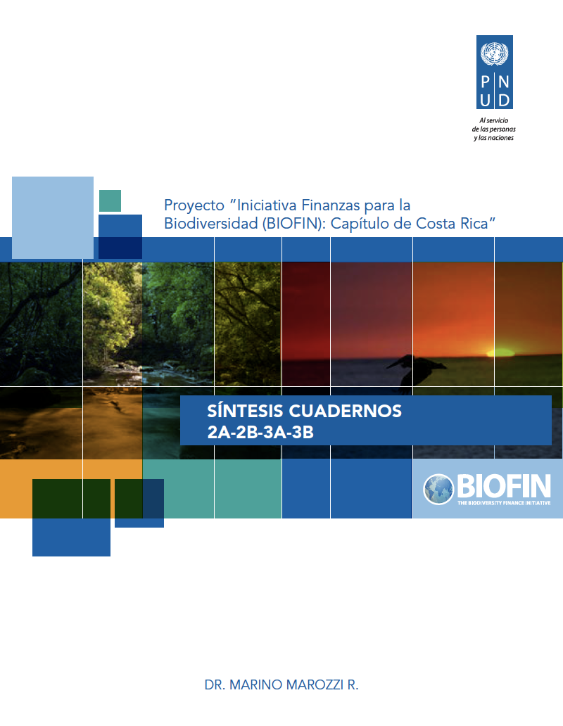 BIOFIN Costa Rica: SÍNTESIS CUADERNOS 2A-2B-3A-3B
