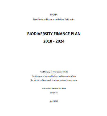 Biodiversity Finance Plan-Sri Lanka