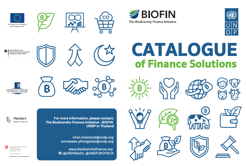 Catalogue of Finance Solutions – BIOFIN Thailand
