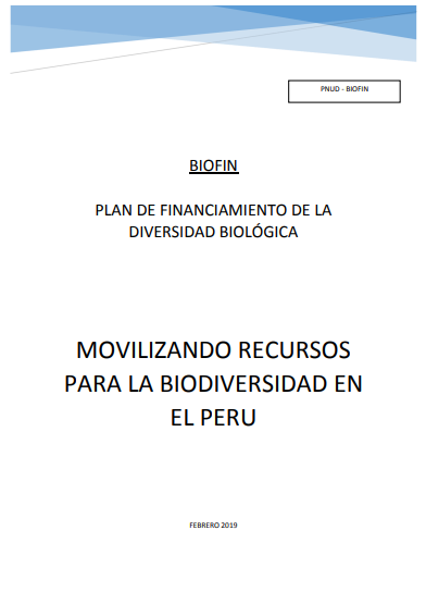 Plan de Financiamiento para la Biodiversidad 2019-2021