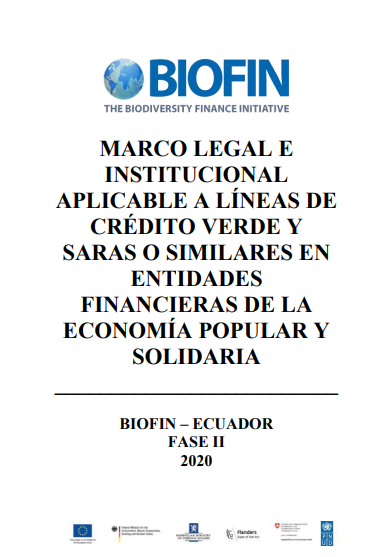 Marco Legal e Institucional del Crédito Verde y Saras en la Economía Popular y Solidaria