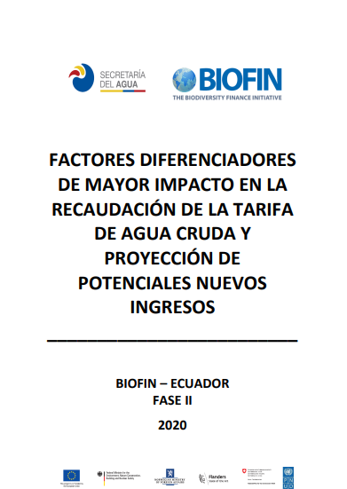 Factores Diferenciadores de Mayor Impacto en la Recaudación de la Tarifa de Agua Cruda