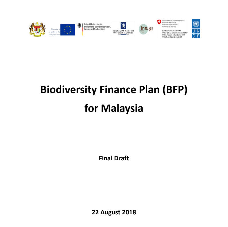 The Biodiversity Finance Plan – Malaysia