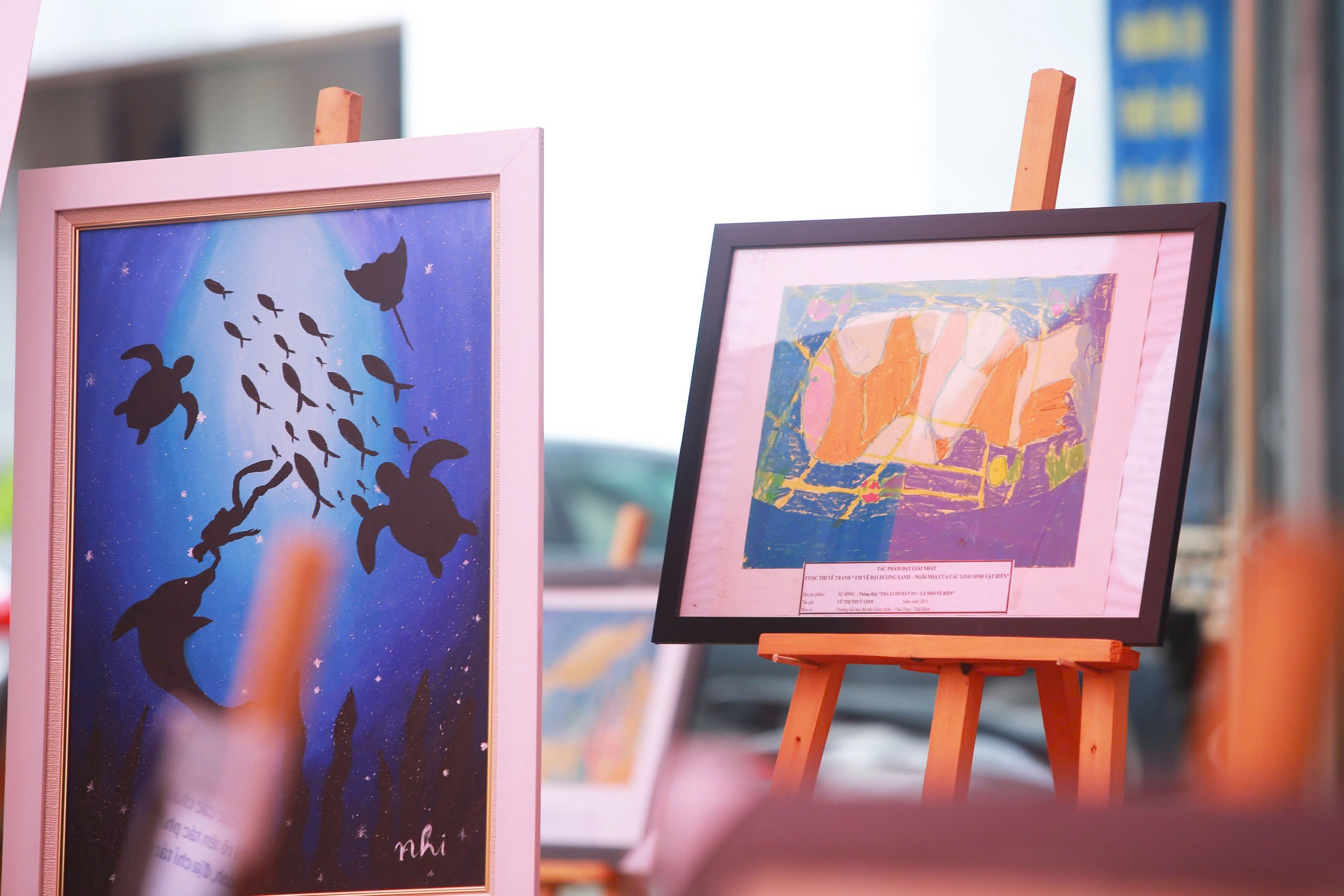 “I paint the blue ocean – home to sea animals” competition