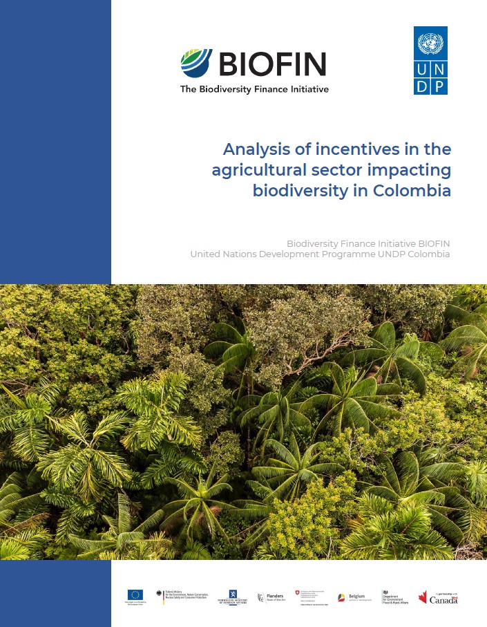 Analysis of incentives in the agricultural sector impacting biodiversity in Colombia
