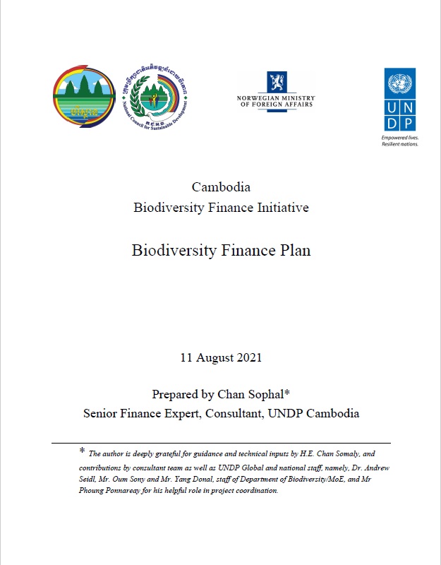 The Biodiversity Finance Plan (BFP) – Cambodia
