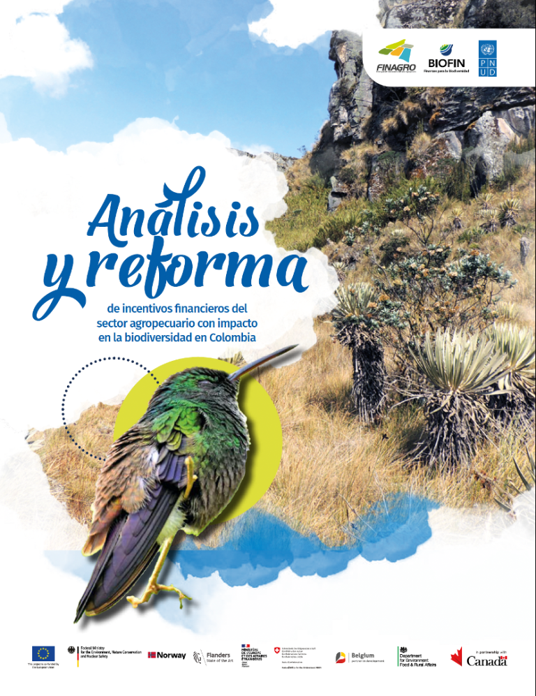 Análisis y reforma de incentivos financieros del sector agropecuario con impacto en la biodiversidad en Colombia