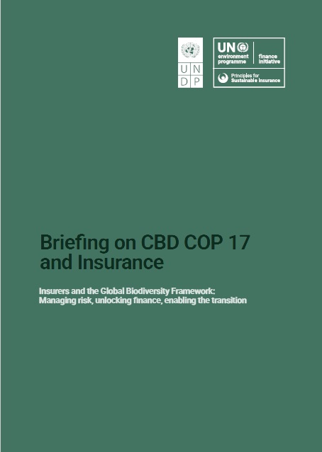 Briefing on CBD COP17 and Insurance: Insurers and the Global Biodiversity Framework